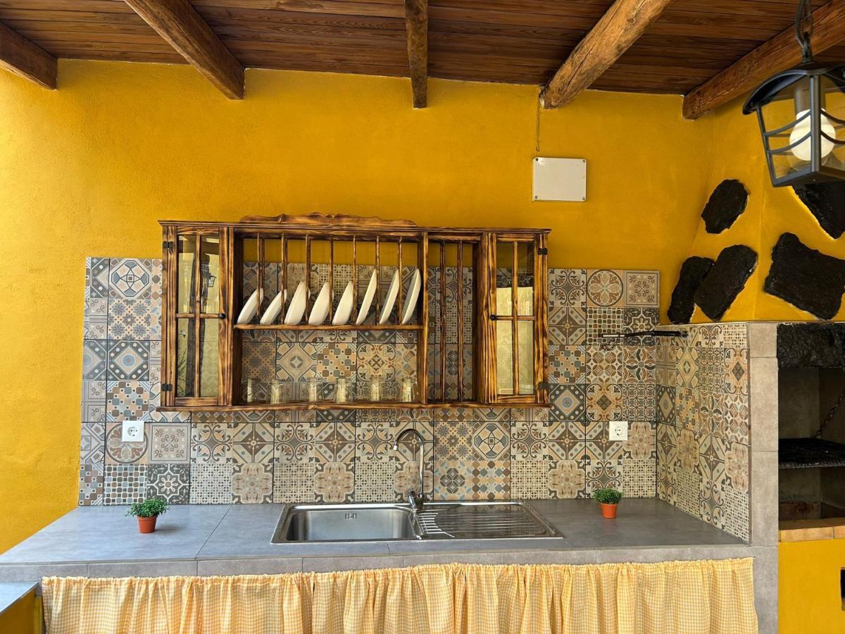 Tradicional Casa Canaria Con Piscina Y Vistas Al Teide Icod De Los Vinos Esterno foto