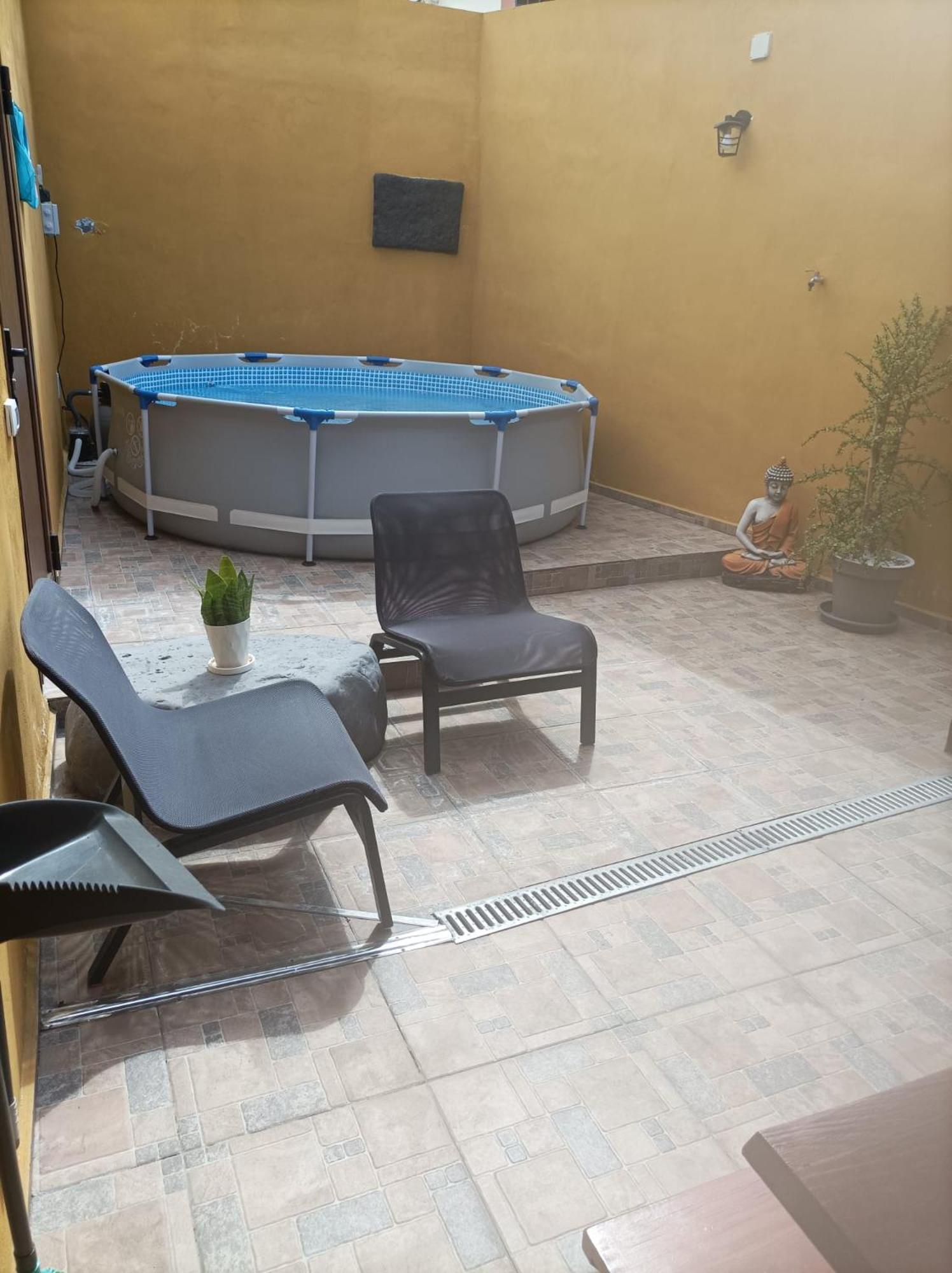 Tradicional Casa Canaria Con Piscina Y Vistas Al Teide Icod De Los Vinos Esterno foto